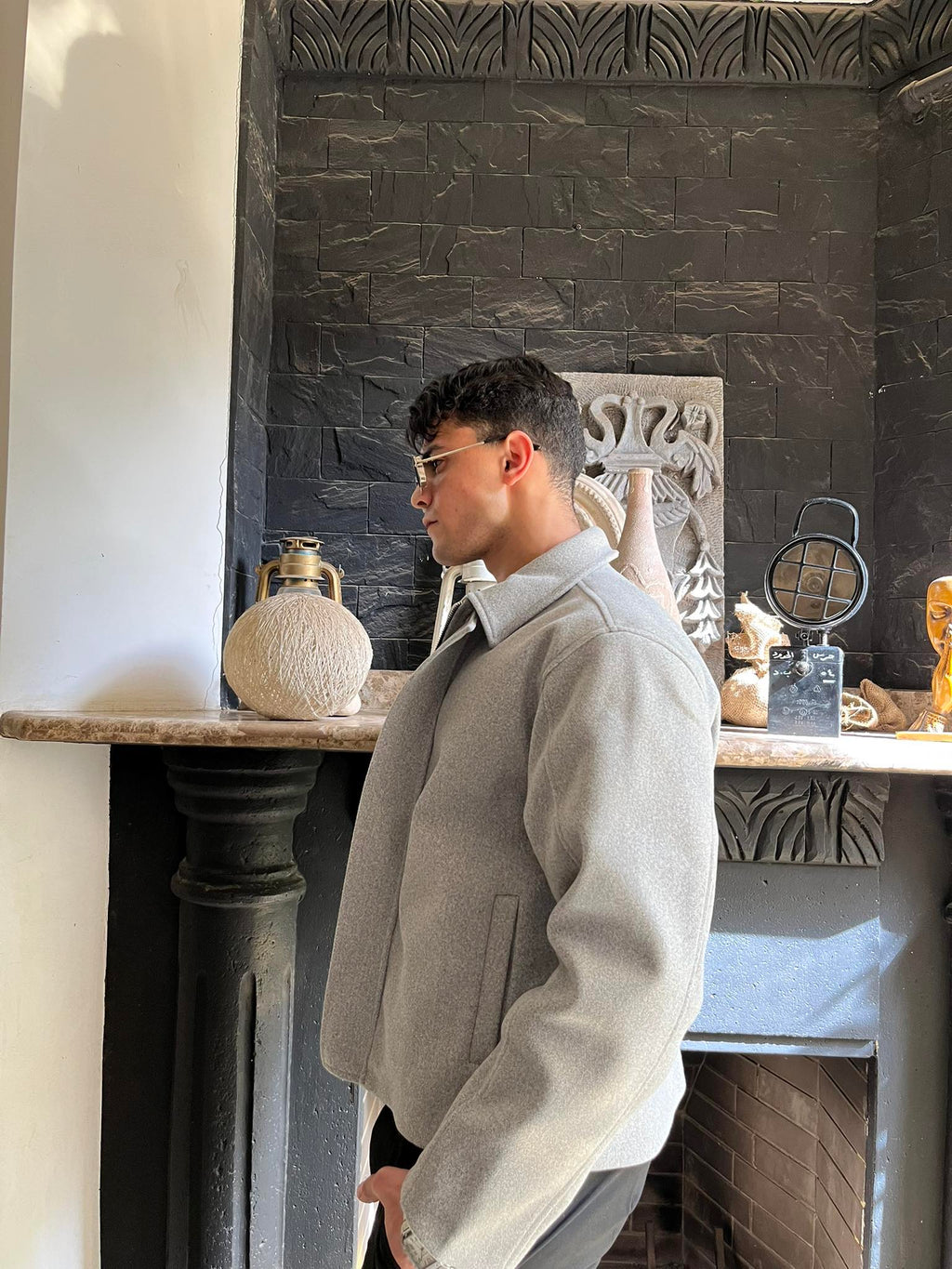 WOOL JACKET - GREY