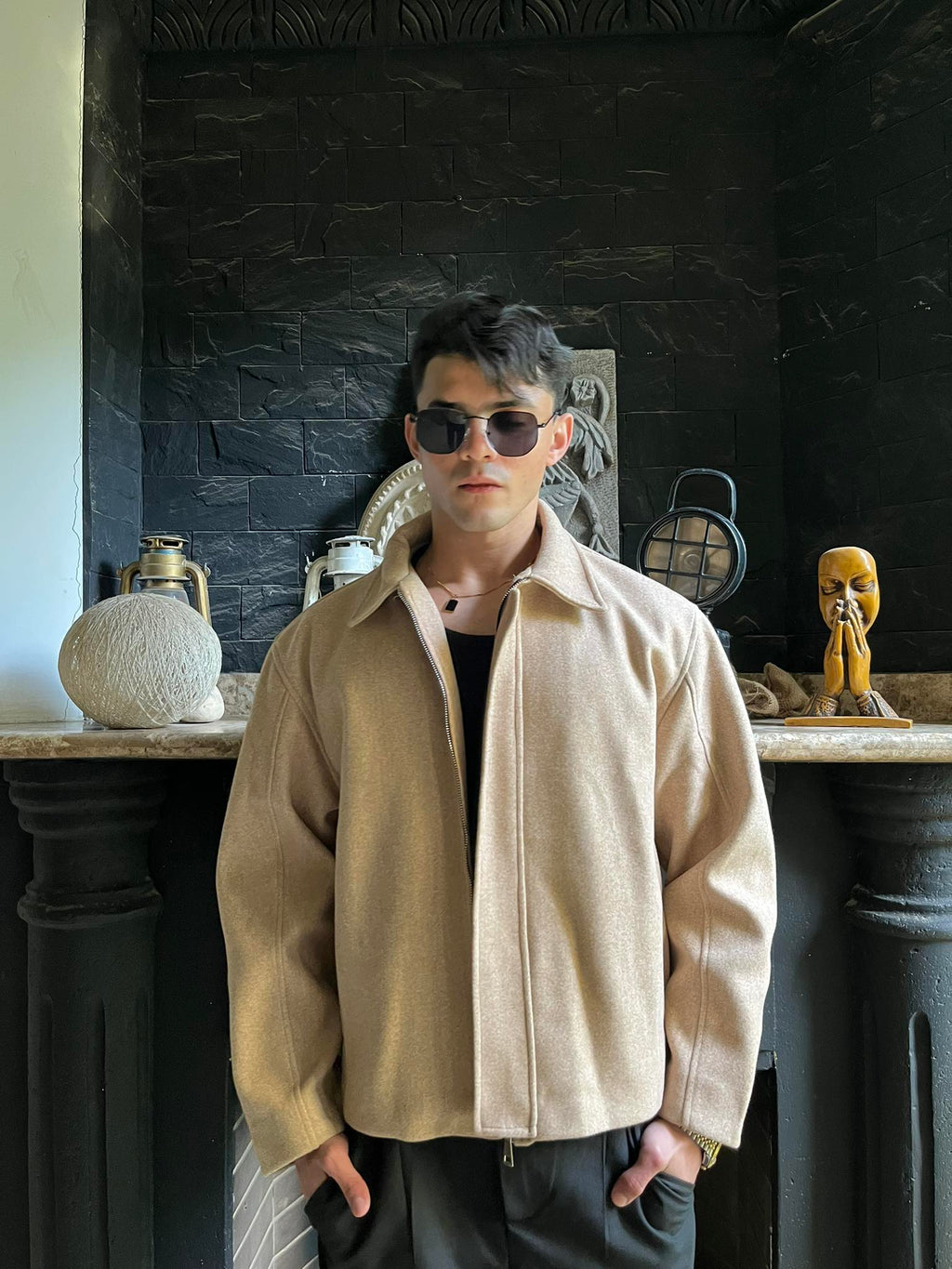 WOOL JACKET - BEIGE