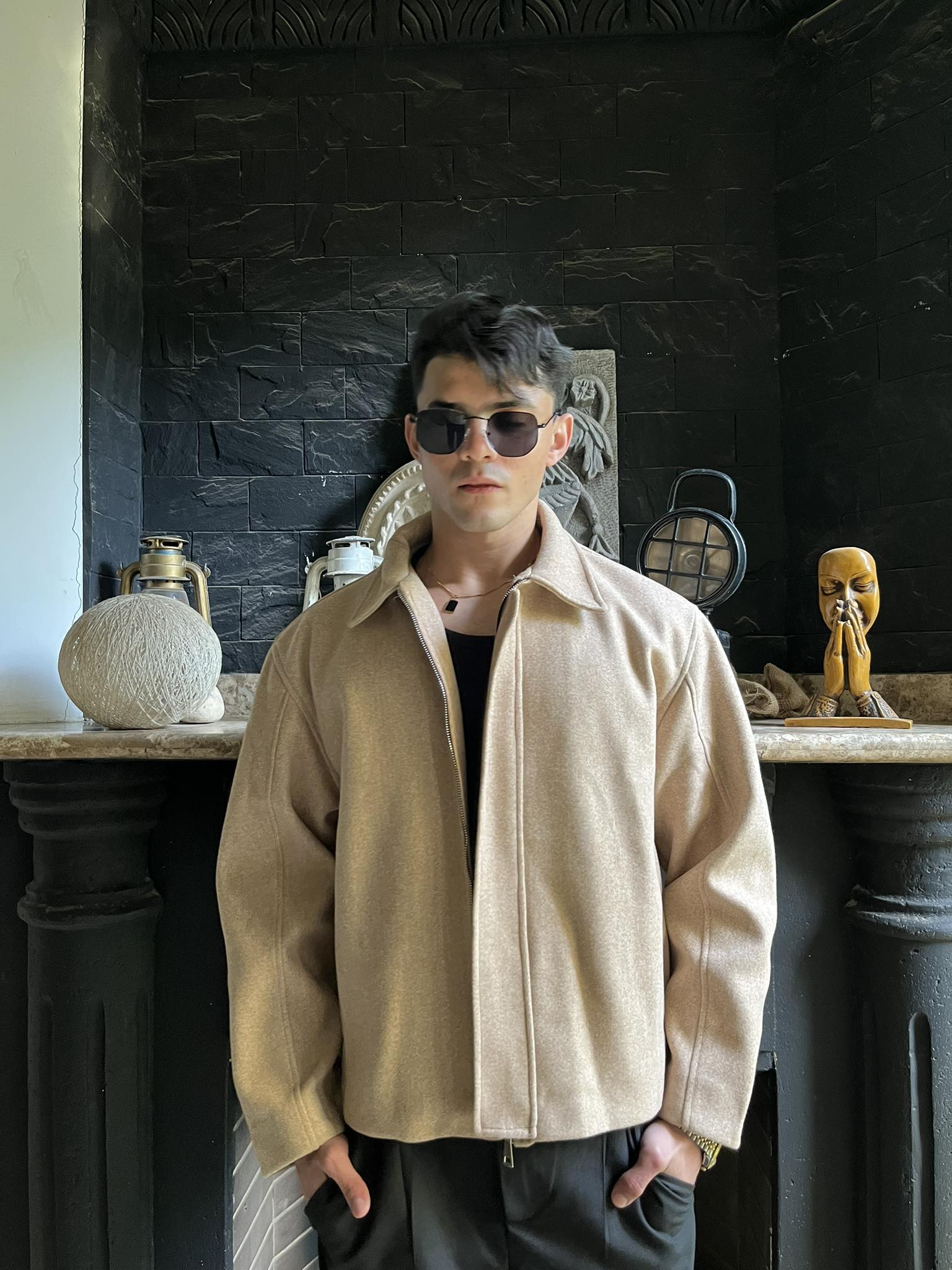 WOOL JACKET - BEIGE