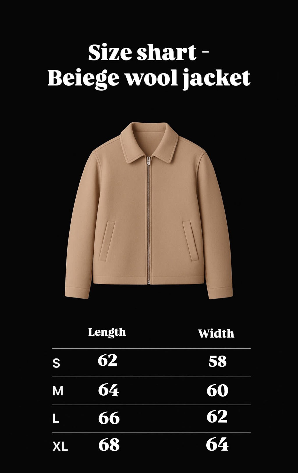 WOOL JACKET - BEIGE