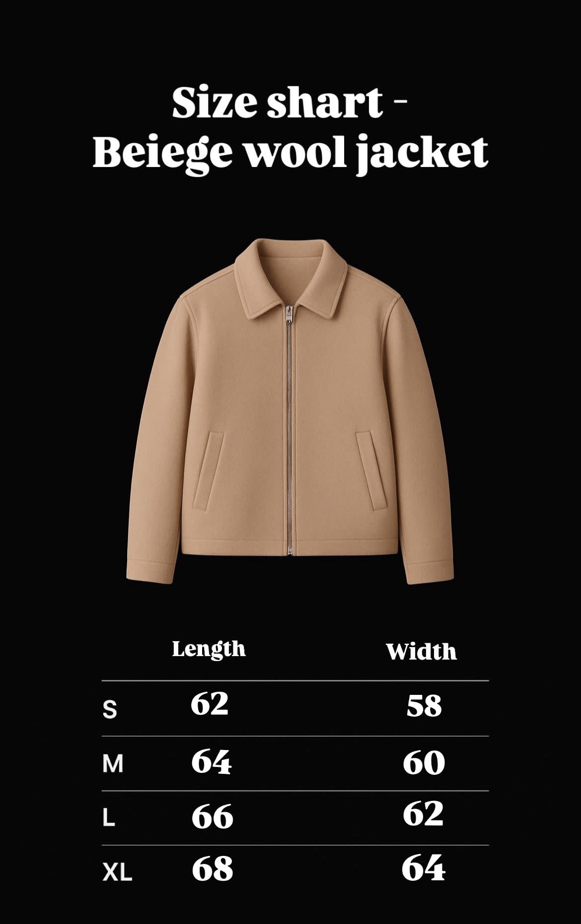 WOOL JACKET - BEIGE